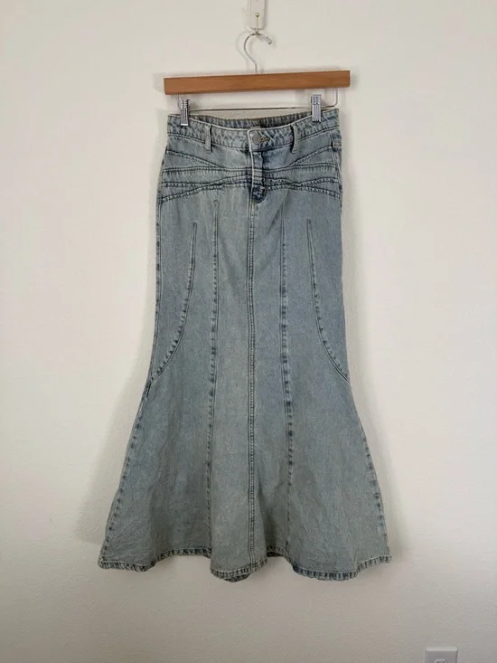 Urban Outfitters BDG Kendall Denim Maxi Skirt - Picture 3 of 5